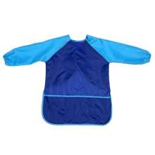 1/2/3/4ps 防水儿童艺术罩衣儿童艺术围裙带 3 个宽敞口袋，绘画用品（不含颜料和画笔） - 彩色 - 查看 12