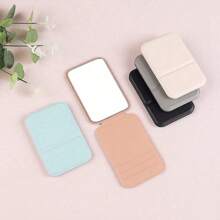 Miroir de maquillage pliable mignon et portable, miroir de maquillage soutenu, miroir de voyage, miroir de maquillage de bureau, miroir compact de bureau rectangulaire, miroir de maquillage de style minimaliste, miroir compact de retouche de maquillage de voyage, cadeau pour femmes