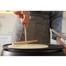 Crepera Eléctrica Antiadherente + Pala De Madera Y Recetario BEAUTY-LEODY - Negro - Ver 5