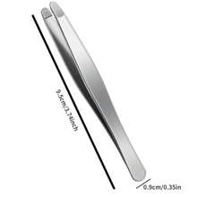 Stainless Steel High-Precision Round Tweezers, Used For Eyebrow And Eyelash Removal, Men's Beard Removal, Women's Eyebrow Trimming Tweezers, Round Mouth Tweezers - Multicolor - View 4