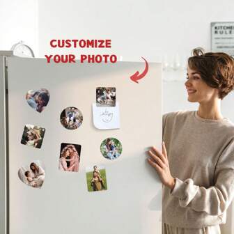 1/3/5pcs Personalized Custom Photo Acrylic Fridge Magnet, Customized Creative Magnetic Hanging Decor, Magnetic Acrylic Photo Fridge Magnet DIY,Commemorating Couple Dates, Family Gatherings, Personal Photos, Birthdays, Pets, Suitable For Office Car Interiors And Kitchens, Locker Magnets, Refrigerator Magnets, Family Travel Decoration Gifts,Multi-Functional, ,Ornamental,Reusable,Exquisite,Stylish,High-Quality,Colorful,Modern,Custom,Personalized,Unique,Ideal Gifts For Him,Ideal Gifts For Her,Boyfriend,Dad,Girlfriend,Mom,Family,Friends,Tea Room,Home,Garden,Office,For Anniversaries,For Valentine's Day,For Mother's Day,For Birthdays,For Father's Day,For Graduation,For Weddings,For Housewarming,Festive Calendar