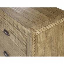 Solid Wood Night Stand, Bedside Table, End Table, Desk With Drawers For Living Room, Bedroom (Grey)