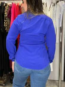 Elegant Tailoring Shirt - Màu xanh hải quân - Xem 2