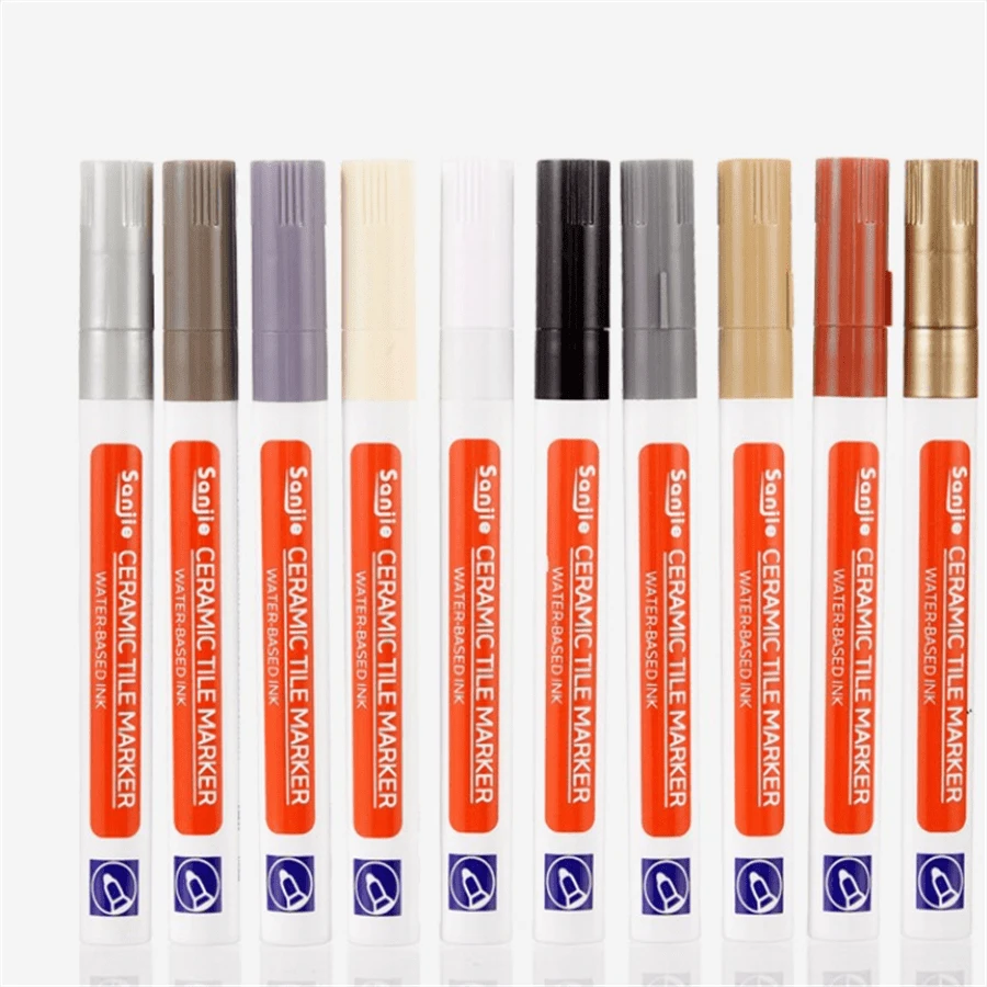 5 Color Options Waterproof Ceramic Tile Caulk Pen, White Tile Repair