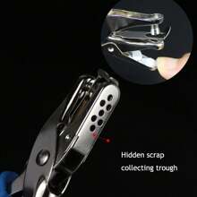 1pc Mini Cute Paper Punch Hole Plier - Leather Belt Puncher Round 2.0mm 2.5mm 3.0mm 3.5mm 4.0mm Hole Punch - 6mm Round Single Hole Puncher - Office Mini Punching Tool - Applicable For Note Taking, School, Office, Accounting, Study, Signature, Drawing, Exam, And Other Multi-Functional Punches - Suitable For Gifts, Birthday, Travel, Graduation, Housewarming, Party, Friends, Kids, Teachers - 6mm Round Single Hole Punch/03 - View 9