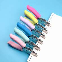 1pc Mini Cute Paper Punch Hole Plier - Leather Belt Puncher Round 2.0mm 2.5mm 3.0mm 3.5mm 4.0mm Hole Punch - 6mm Round Single Hole Puncher - Office Mini Punching Tool - Applicable For Note Taking, School, Office, Accounting, Study, Signature, Drawing, Exam, And Other Multi-Functional Punches - Suitable For Gifts, Birthday, Travel, Graduation, Housewarming, Party, Friends, Kids, Teachers - 6mm Round Single Hole Punch/03 - View 1