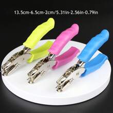 1pc Mini Cute Paper Punch Hole Plier - Leather Belt Puncher Round 2.0mm 2.5mm 3.0mm 3.5mm 4.0mm Hole Punch - 6mm Round Single Hole Puncher - Office Mini Punching Tool - Applicable For Note Taking, School, Office, Accounting, Study, Signature, Drawing, Exam, And Other Multi-Functional Punches - Suitable For Gifts, Birthday, Travel, Graduation, Housewarming, Party, Friends, Kids, Teachers - 6mm Round Single Hole Punch/03 - View 2