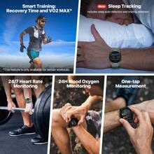 全新原装 TicWatch Pro 5 Enduro Wear OS 智能手表 男士 90 小时电池续航时间 110+ 种锻炼模式 7/24 心率指南针 兼容 Android - 砂岩 - 查看 8