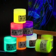 50ml Peintures acryliques fluorescentes, 8 couleurs de peinture acrylique, pigments riches Peintures néon, peintures pour l'art et l'artisanat pour les artistes, les adultes et les débutants Rentrée scolaire, Rentrée scolaire, Fournitures scolaires