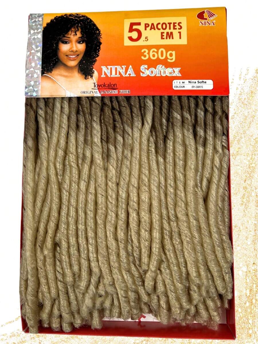 Nina Softex Original Dread Crochet Curly Hair Bundle 360 Grams 5 In 1 - Multicolor - View 1
