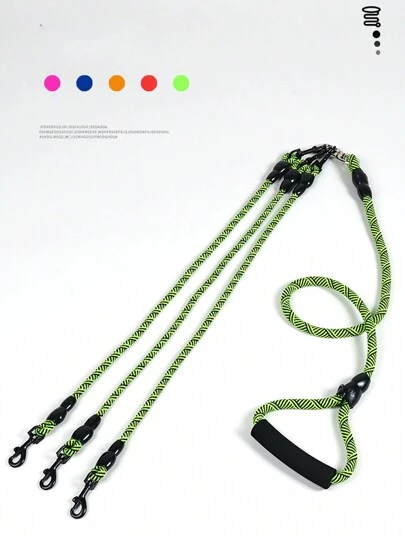 2-In-1 Dog Leash Triple Connected For Medium Large Dog's Golden Retriever, Corgi