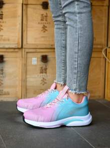 Women's Steel Toe Work Sneakers, Air Cushion Lightweight Comfortable Breathable, Puncture Proof, For Construction & Industrial Work - Baby Pink - View 6