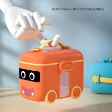 1pc Cute Car Shaped Baby Milk Powder Dispenser Box, Portable Formula Container - Multicolor - View 5