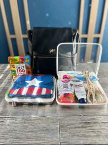 1/2/3pcs Best-Selling PVC Zippered Toy Storage Box, White & Clear, Clear Hard Pouch Stackable Toy Organizer, Home Organization Containers, Multi-Purpose And Transparent, Suitable For Clothing, Full-Featured Storage Bag Back To School - Clear - View 11