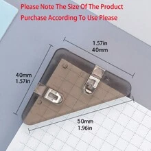 5/10/20件文具套装，包括回形针、三角回形针、活页夹、文件夹、边缘夹，适用于办公室、学校和家庭使用，返校，学校用品 - 彩色 - 查看 7