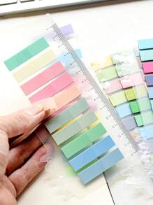 1000 Sticky Notes Total Of 5 Different Colors And Styles Index Stickers School Season Student Labels Stickers Stationery Classification Stickers Office Supplies Issued 5 - Multicolor - View 5