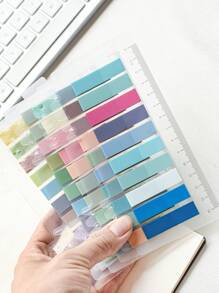 1000 Sticky Notes Total Of 5 Different Colors And Styles Index Stickers School Season Student Labels Stickers Stationery Classification Stickers Office Supplies Issued 5 - Multicolor - View 3