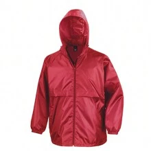 Result Mens Core Adult Windcheater Water Repellent Windproof Jacket (Red) - Red - View 1