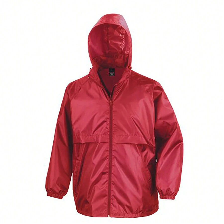 Result Mens Core Adult Windcheater Water Repellent Windproof Jacket (Red) - Red - View 1