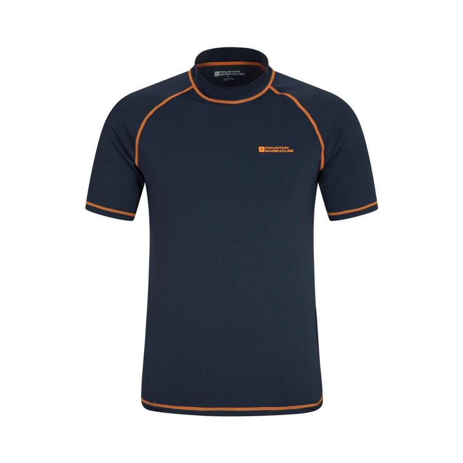 Mountain Warehouse Mens UV Protection Rash Top (Navy) - Navy Blue - View 1