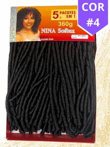 Nina Softex Original Dread Crochet Curly Hair Bundle 360 Grams 5 In 1 - Óxido marrón - Ver 2