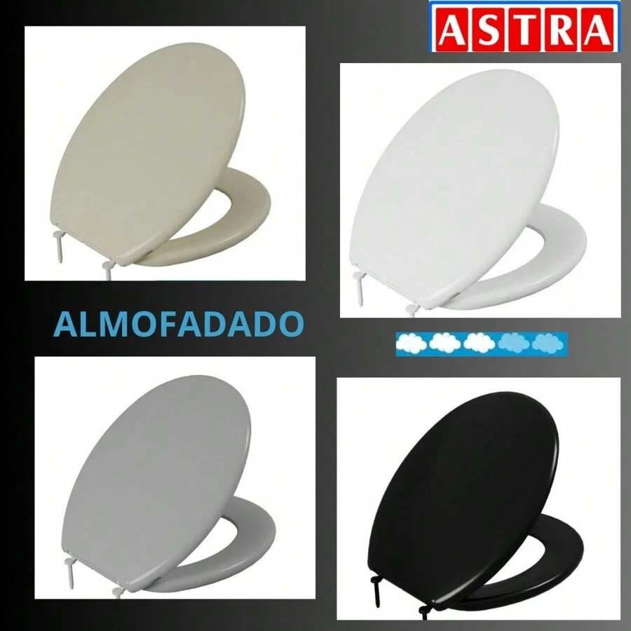 Astra Slim Cushioned Seat White Beige Gray Black - TRẮNG - Xem 1