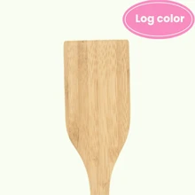 1 pieza, Espátula de madera para cocinar - Utensilios premium de mango largo, Juego de espátula de cocina ideal para sartén y wok - Giratorio de madera, Espátula de esquina, Cucharas, Raspador, Paquete para freír