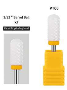 1 件专业陶瓷指甲钻头电动工具配件美甲刀修甲抛光研磨工具用品