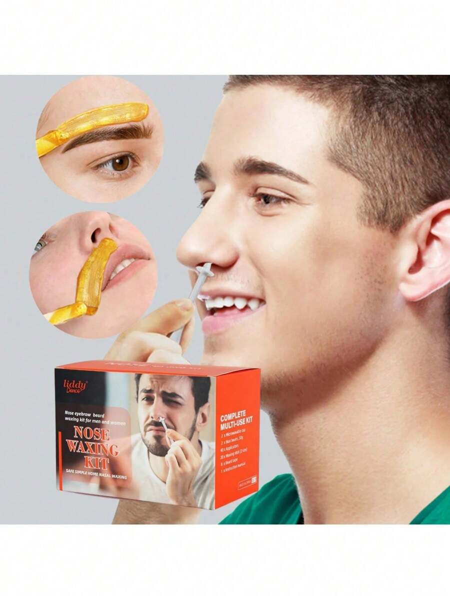 Portable Painless Nose Wax Kit For Men & Women Nose Hair Removal Wax