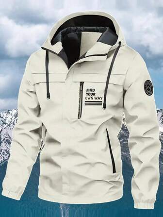 Chaqueta resistente al viento y a prueba de agua para deportes al aire libre para hombre