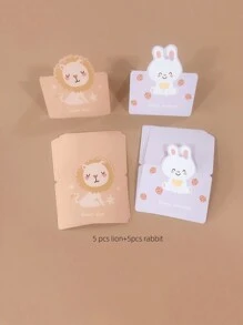 10pcs Kids Cartoon Greeting Cards - Multicolor - View 2