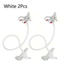 Black / White / Pink Mobile Phone Holder Flexible Adjustable Cellphone Holder Clip Support Telephone Home Bed Desktop Mount Bracket Smartphone Stand