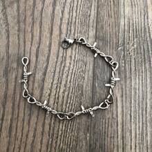 1 pieza Pulsera de aleación con espinas para hombre, pulsera asimétrica de estilo punk gótico de hip hop unisex