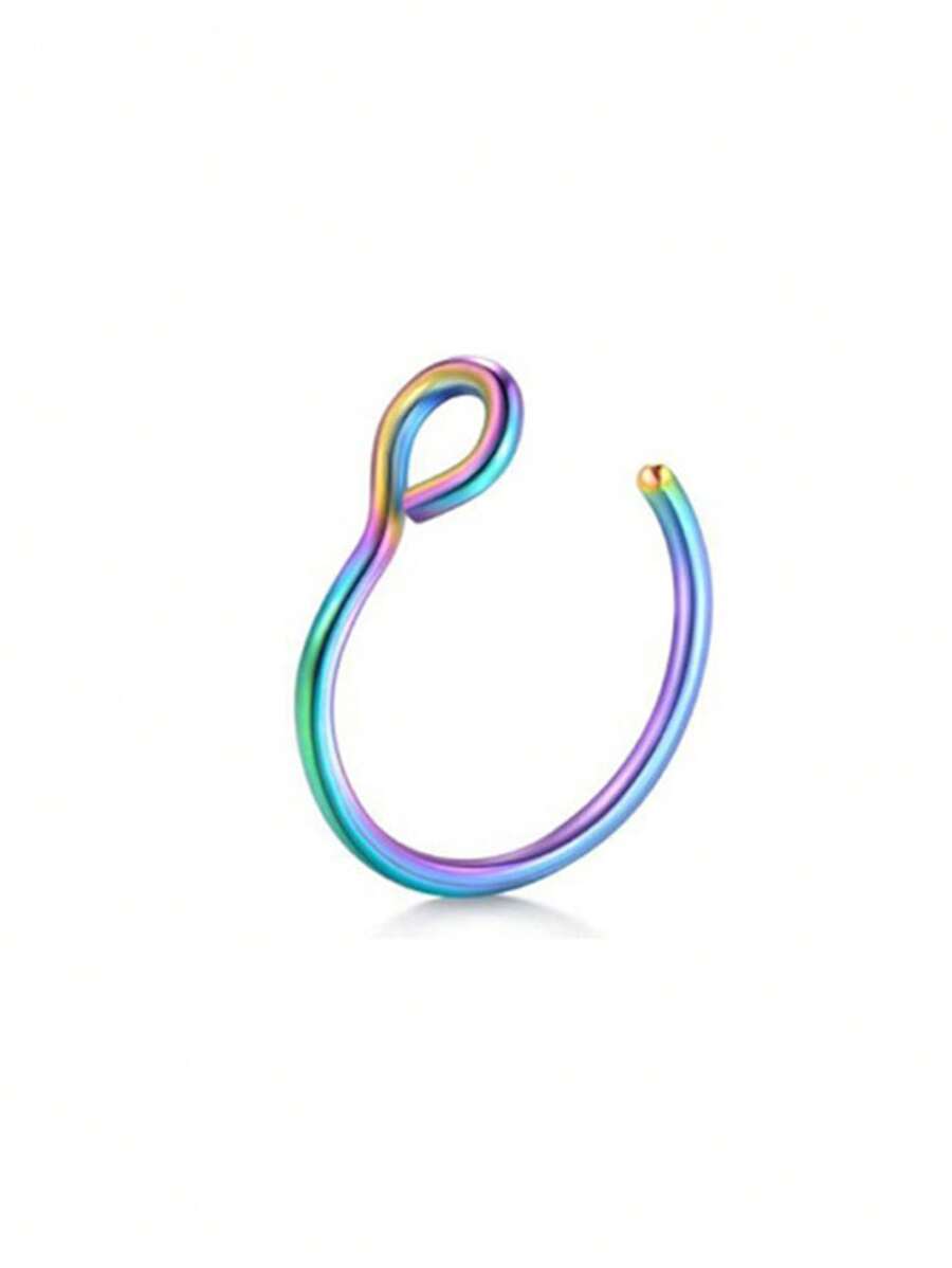 New Type C Nose Ring Nose Clip Ring AntiAllergic Stainless Steel