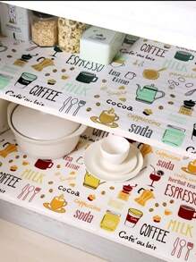 1pc Drawer Liner Paper, Moisture-Proof Wardrobe Shoe Cabinet Mat Anti-Dust Anti-Oil Sticker - Multicolor - View 5