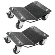 Wheel Dolly, 3000 Lbs/1360 Kg Car Dollies, Wheel Dolly Car Tire Stake Set Of 2 Piece, Heavy-Duty Car Tire Dolly Moving Cars, Trucks, Trailers, Motorcycles, And Boats - Black - View 2