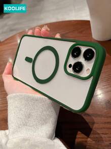 Koolife 1 件装亚克力磁性无线充电防摔超薄糖果色 TPU 保险杠手机保护壳适用于 17 ProMax/17/17 Pro/17 Air/16/16 ProMax/16 Pro/16/15/15 Pro/15 ProMax/15 Plus/14/13/12/11 - 綠色 - 查看 4