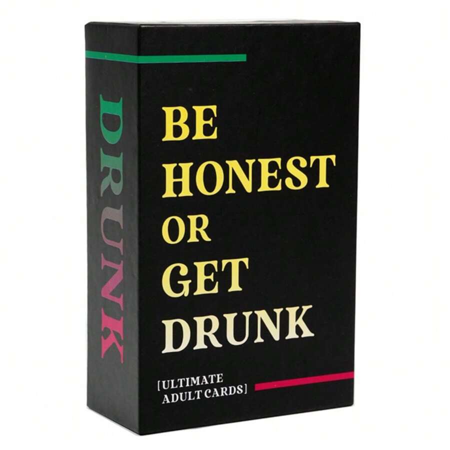 Be Honest Or Get Drunk Game Card Ultimate Adult Drinking Game For Parties Fun Naughty Challenges