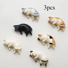 1个/2个/3个/4个/5个/6个装，冰箱贴，卡通猫冰箱贴，可爱装饰磁贴，个性化冰箱贴，适用于厨房、办公室、白板、储物柜、橱柜和洗碗机，厨房装饰，家居装饰，母亲节礼物 - 6包 - 查看 16