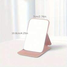 Miroir de maquillage pliable mignon et portable, miroir de maquillage soutenu, miroir de voyage, miroir de maquillage de bureau, miroir compact de bureau rectangulaire, miroir de maquillage de style minimaliste, miroir compact de retouche de maquillage de voyage, cadeau pour femmes