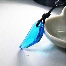 Classic TV Series H2o Necklace, Fashionable Polyresin Moonstone Pendant Just Add Water Blue Stone Mako Mermaid Accessories Movie Souvenir