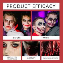 Fake Vampire Blood Gel - Washable Realistic Vampire Zombie Blood Horror Special Effects Prop For Halloween - Red - View 5
