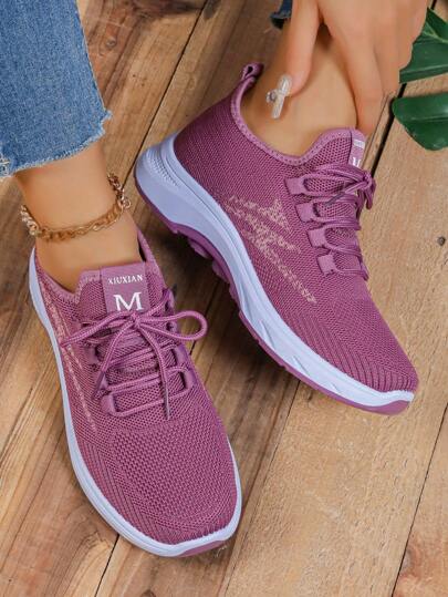 Women's New Slip-On Anti-Skid Breathable Soft Bottom Comfortable Casual Sports Shoes, Middle-Aged & Elderly Mother's Walking Sneakers