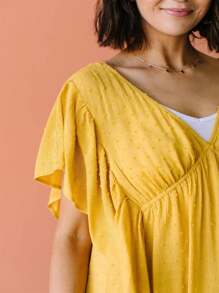KORI Fly Away Home Blouse - 蜂蜜 - 查看 2