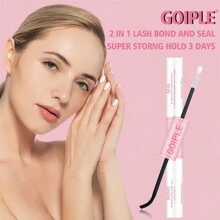 غراء الروابط والختم للرموش الصناعية ، غراء رموش صناعية قوي للغاية للرموش الزائفة ، غراء رموش شريطي مقاوم للماء 2 في 1 واضح للحزم الرموش ، غراء إطالة رموش طويل الأمد لمدة 72 ساعة لاستخدام شخصي - وردي - مشاهدة 1