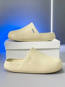 Men's Lightweight, Non-Slip, Slide Sandals For Indoor/Outdoor Casual Wear, Strap Slippers, Suitable For Street, Beach, Kitchen And Outdoor Activities - Khaki - View 4