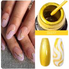 MEET ACROSS 12pcs Spider Pattern Nail Art Gel Polish Set, 5ml Summer Neon Glitter Gel Nail Polish Set, DIY Nail Art Design Gel Manicure Kit, Home Salon Nail Art Painting Set, Gift For Women Nails - 彩色 - 查看 4