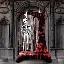 Bóng bay nhôm bơm hơi hình đầu lâu và nhện Halloween cổ điển có đế trang trí, phù hợp với nhiều loại phòng - Không cần điện, lý tưởng cho Giáng sinh, Năm mới và các lễ kỷ niệm toàn cầu, Giáng sinh - Nhiều màu - Xem 4