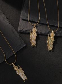 1 Pc Gree St.Jude Necklace Saint Jude  Style Chain - Gold - View 7