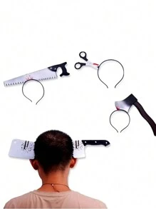 1 件万圣节发带塑料仿真发带，适用于角色扮演道具。万圣节装饰、恶作剧、鬼屋 - 多色 - 查看 7